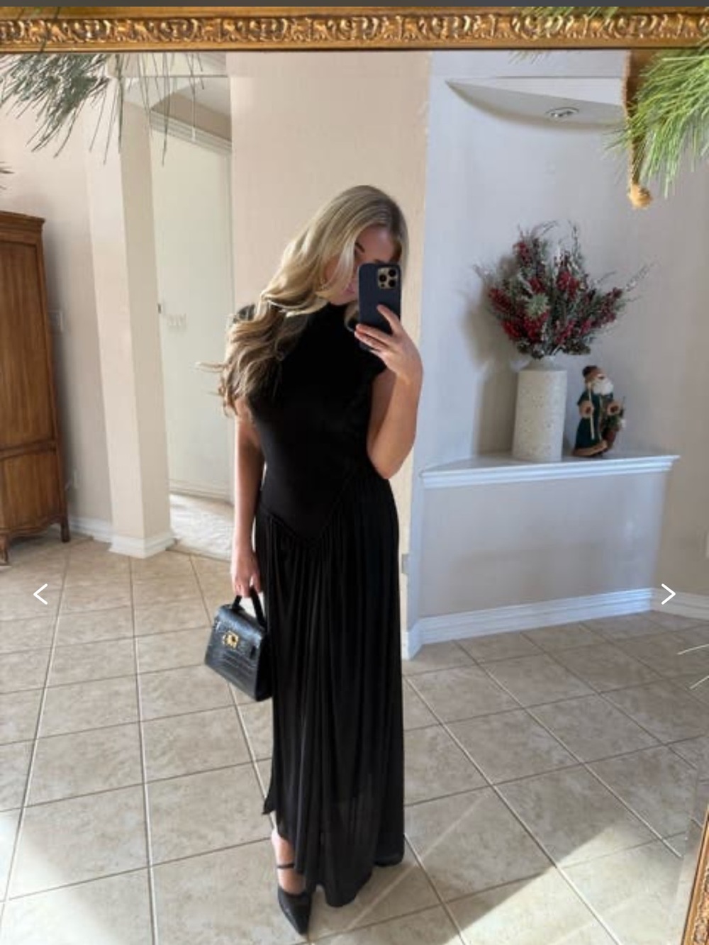 ET Ochs Francis Knit Combo Midi Dress in Black